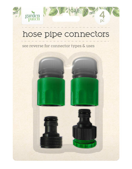 Garden Hose Pipe Connectors 4 Pack 318027 (Parcel Rate)