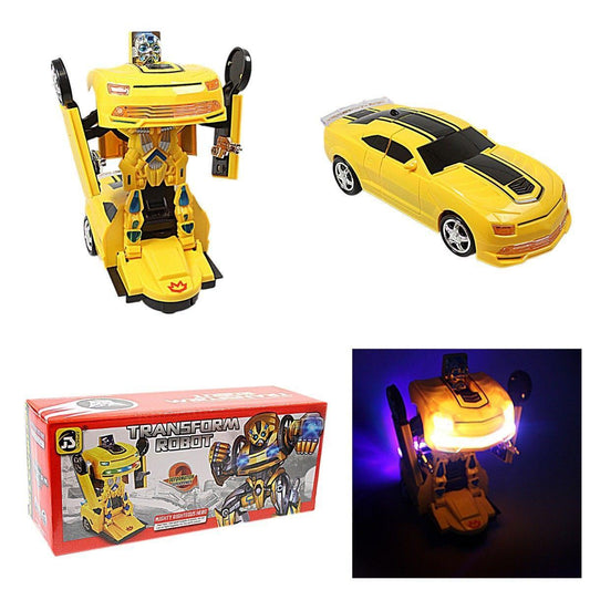 Transform Robot Convertible Car With Light & Sound Great Kids Children Gift Toy 4070 (Parcel Rate)