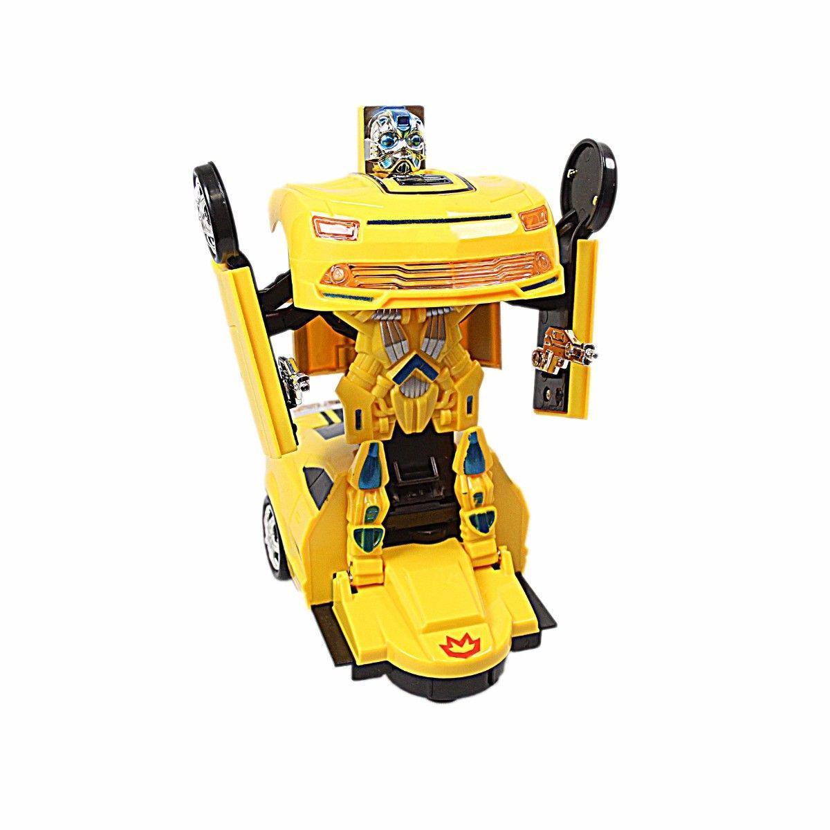 Transform Robot Convertible Car With Light & Sound Great Kids Children Gift Toy 4070 (Parcel Rate)