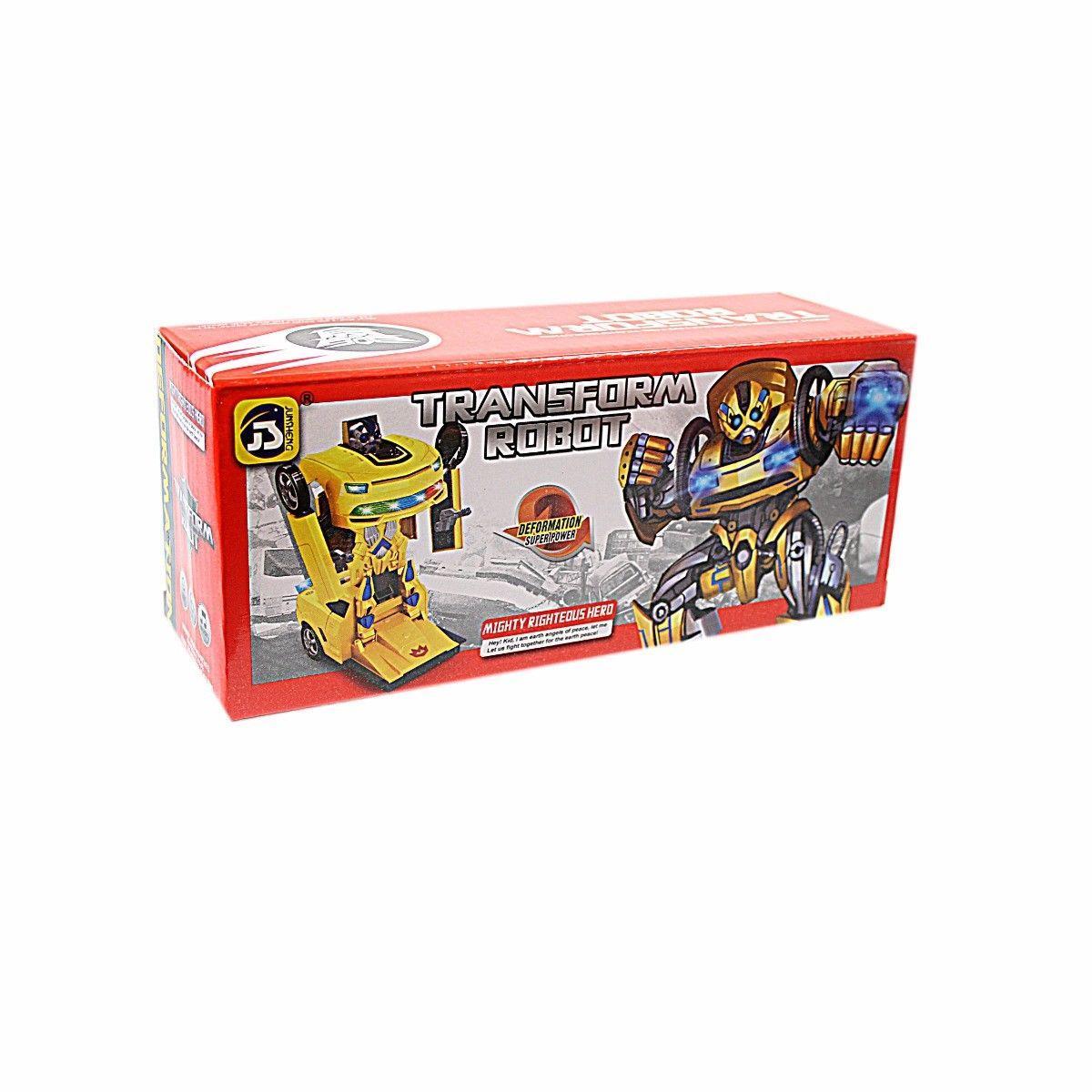 Transform Robot Convertible Car With Light & Sound Great Kids Children Gift Toy 4070 (Parcel Rate)
