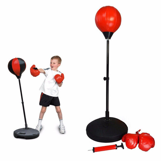 Childrens Kids Punching Boxing Ball Set Adjustable Height From 90 to 120cm   2370 (Parcel Rate)