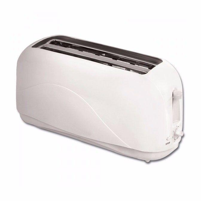 New Fine Elements 2 Slice Long Bread Toaster Pure White 1300W  0077