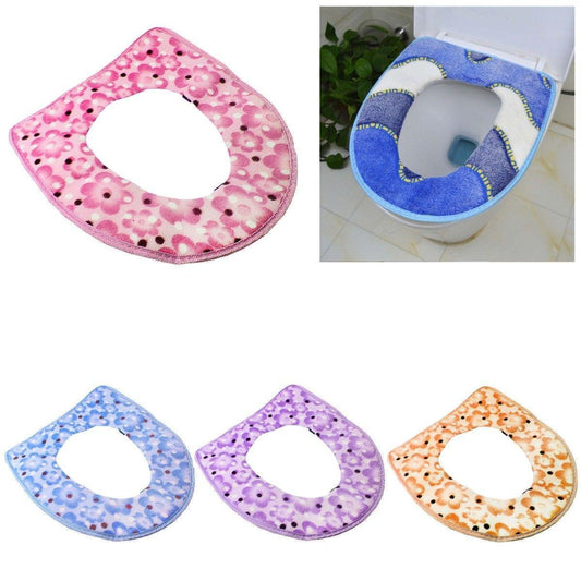 Soft Comfortable Luxury Felt Toilet Seat Cover In Assorted Colours Home Bathroom 4871 (Parcel Rate)