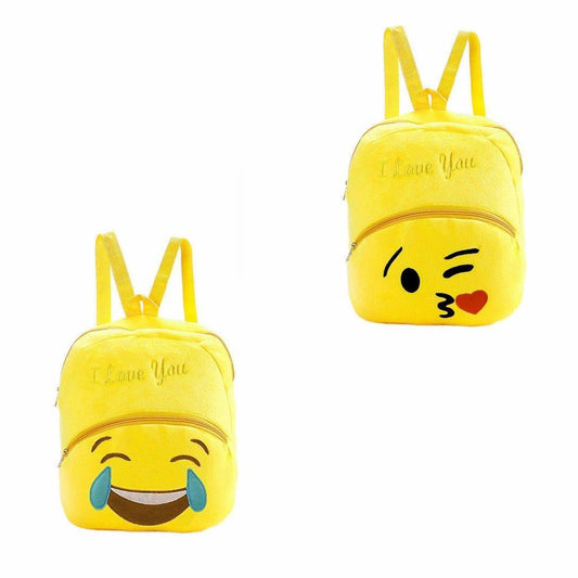 Childrens Adults Fury Yellow Emoji Style Backpack Available In 2 Styles 3950 (Parcel Rate)