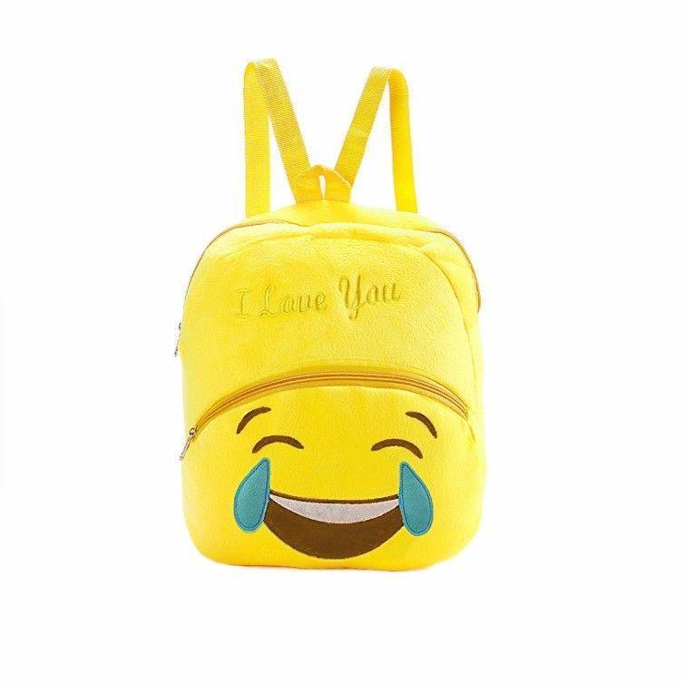 Childrens Adults Fury Yellow Emoji Style Backpack Available In 2 Styles 3950 (Parcel Rate)