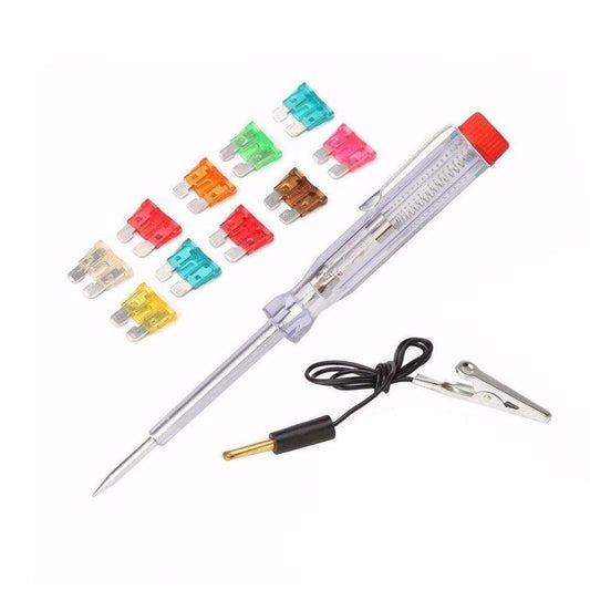 10 Pack Auto Plug In Fuse With Tester Electrical & Test Equipment 0595 (Parcel Rate)