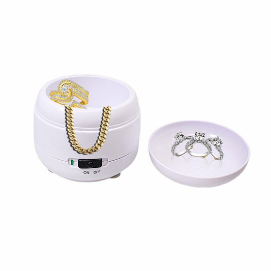 Ultrasonic Bath Compact Jewellery Ring Watch Dentures Coin Gold Cleaner Cleaning  3879 (Parcel Rate)