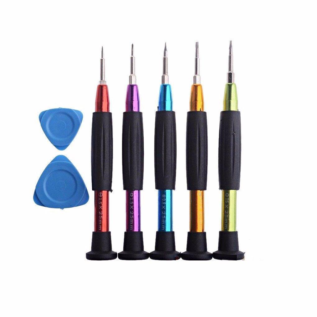 Pack Of 5 Precision DIY Tools Screwdrivers Assorted Colours 1.5 x 25mm  4044 (Large Letter Rate)