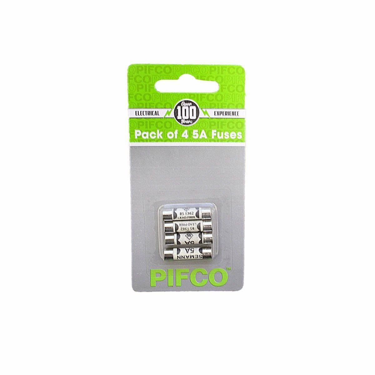 PIFCO Pack of 4 5A Fuses ELA1157 (Large Letter Rate)