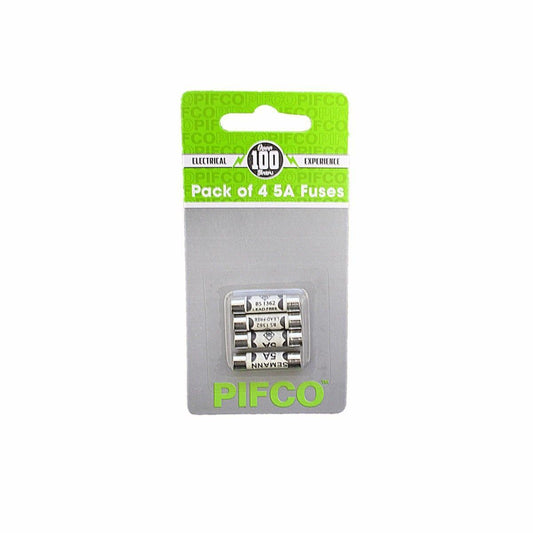 PIFCO Pack of 4 5A Fuses ELA1157 (Large Letter Rate)