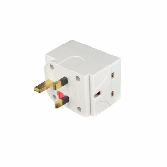 PIFCO DIY Electrical Fittings 3 Way Mains Adaptor  Pif2063/ELA1154  (Parcel Rate)