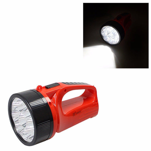 9 LED 1300mA Super Capacity EMERGENCY FLASH LIGHT -Torch, Camping -Rechargeable   2602