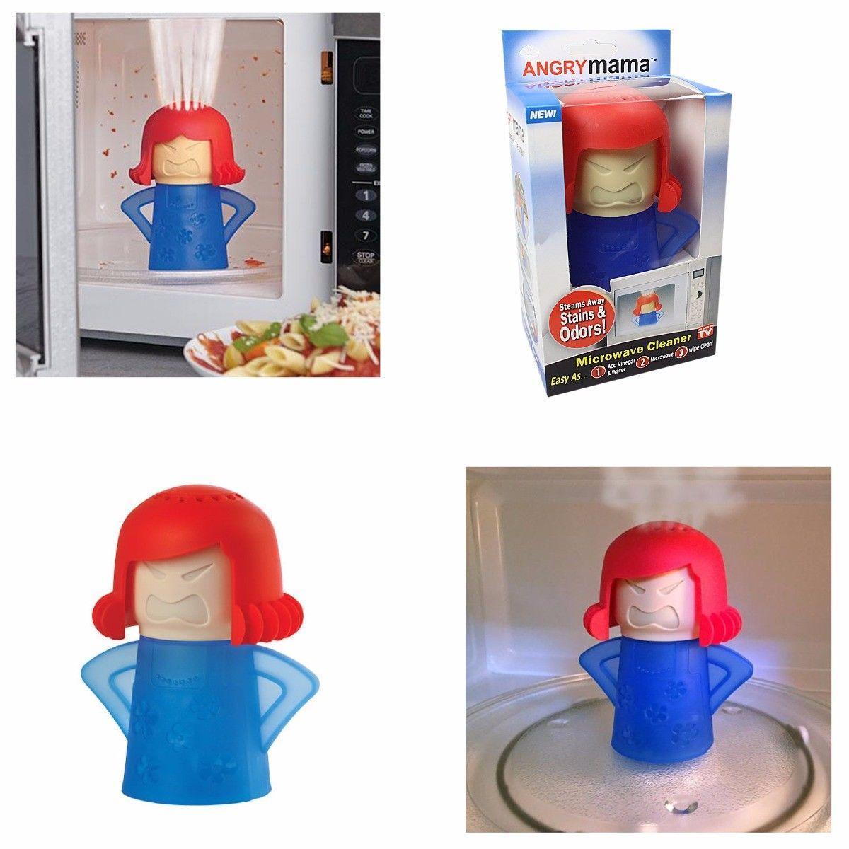 Microwave Cleaner Angry Mama Microwave Oven Fast Action Steam Cleaner 3931 (Parcel Rate)
