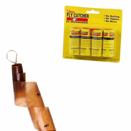 Insect Fly Catchers Killer Sticky Tape Strip Paper Pest Bug Wasp Window 4357 (Parcel Rate)