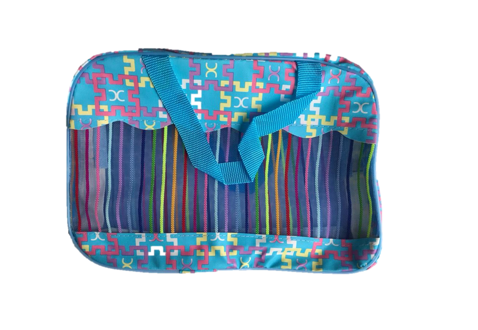 Bathroom Make-up Toiletry Bag with Handles 26 x 17 x 6.5 cm Assorted Colours 3454 (Parcel Rate)