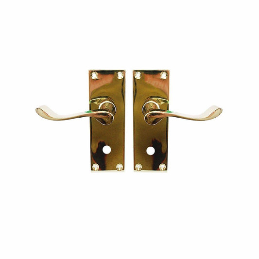 Victorian Scroll Bathroom Brassed 1 Pair With Screws    0839 (Parcel Rate)