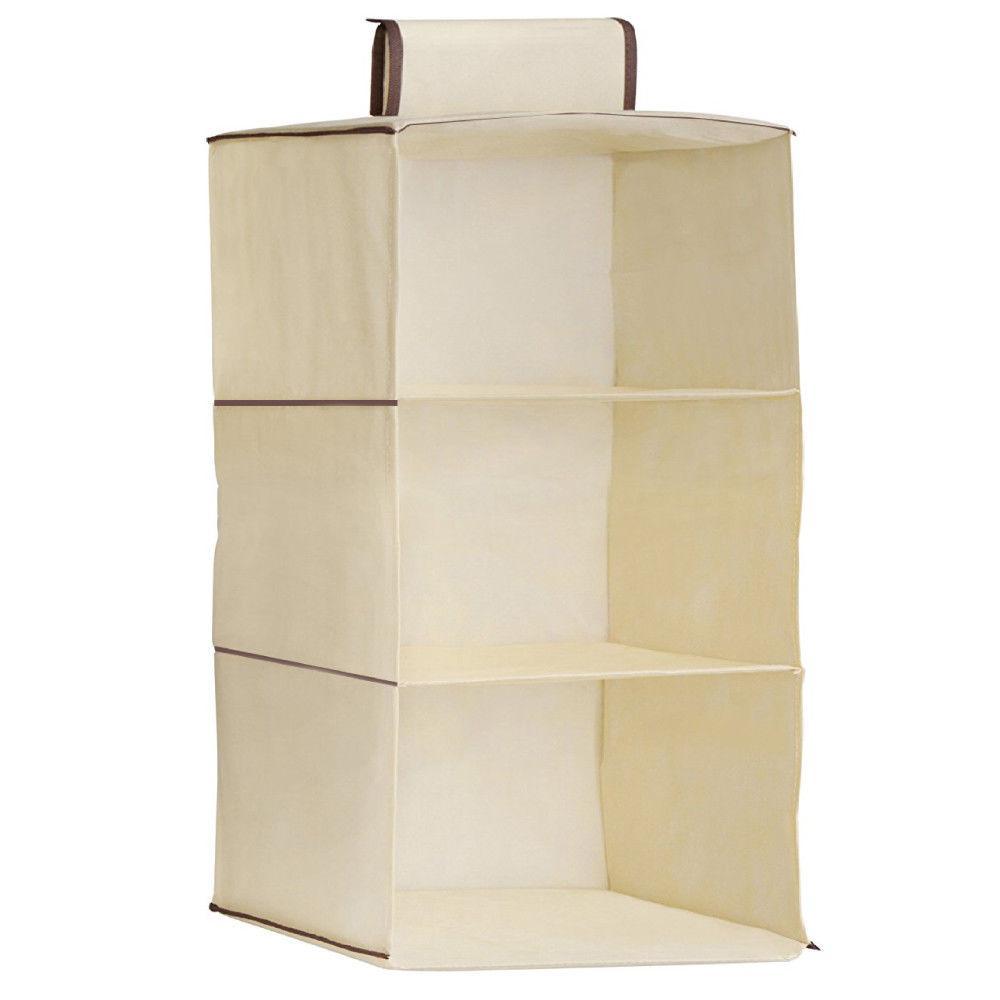 3 Shelf Anti-Mold Eco-Friendly Home Hanging Storage Closet Tidy 1312 (Parcel Rate)