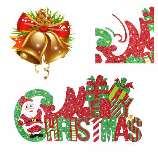 Merry Christmas Cardboard Sign, Ideal for Indoors and Outdoors 43cm x 23cm   4628 (Parcel Rate)