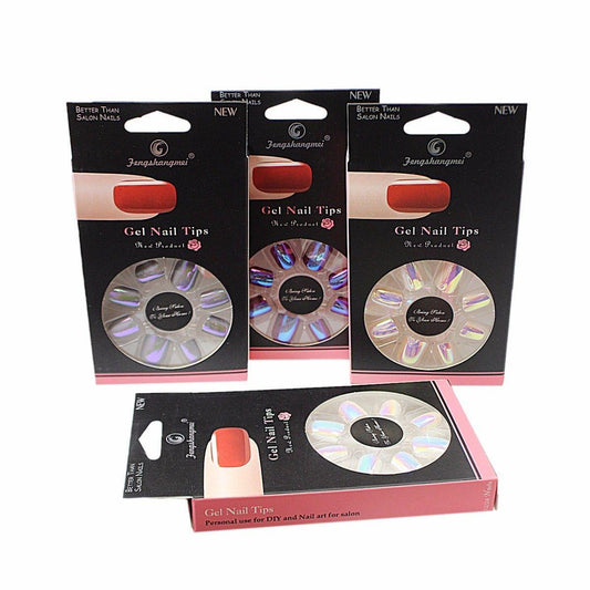 Better Than Salon Nails Gel TIP Nails Assorted Colour Pack of 12  /6601 4865 (Large Letter Rate)