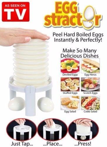 New Magic Eggstractor Boiled Egg Shell Remover Hard Egg Peeler Kitchen 3874 (Parcel  Rate)