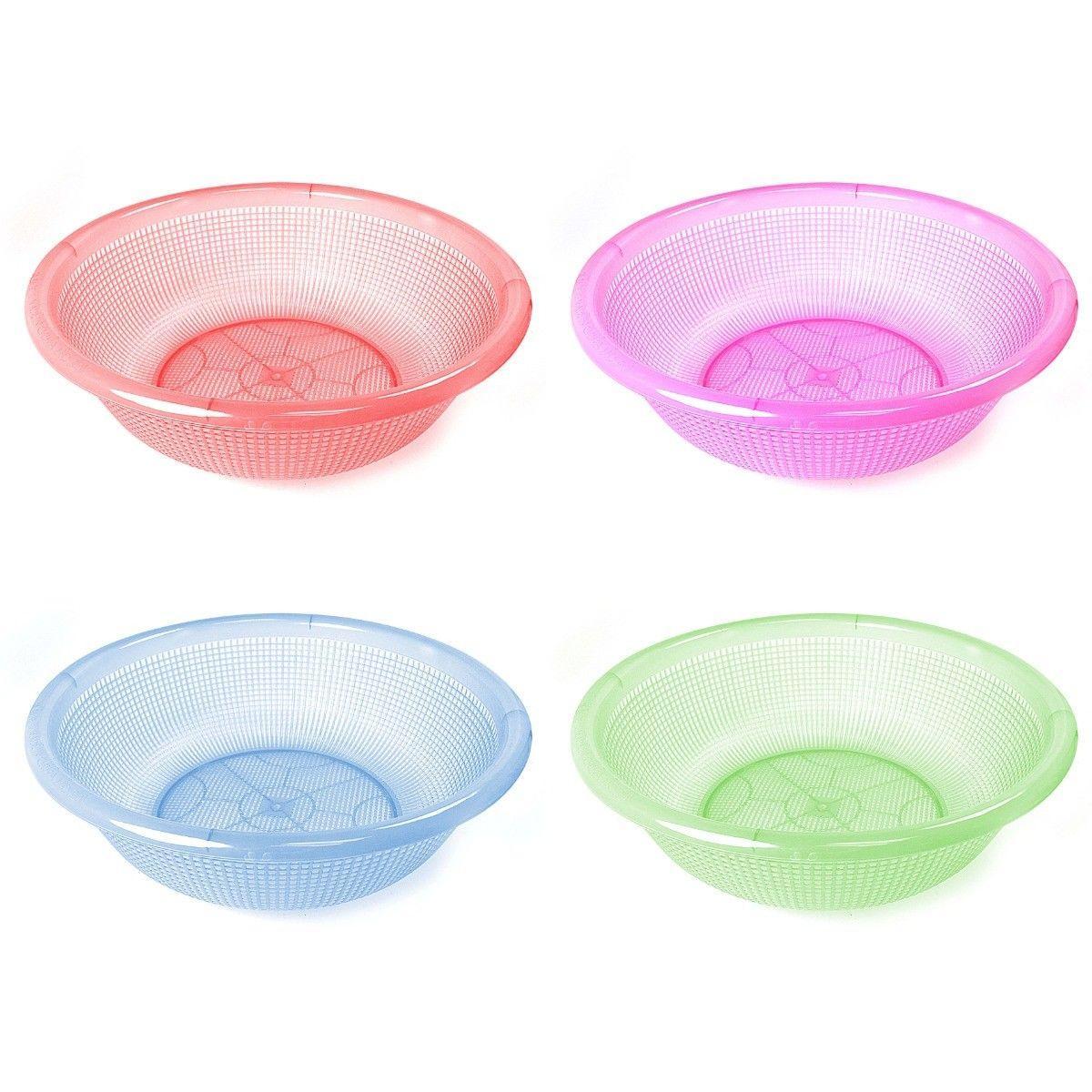 Plastic Colander Sieve Strainer Available In Various Colours Approx 35cm kitchen 0425 (Parcel Rate)