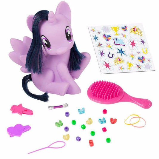 Kids My Little Pony Twilight Sparkle Styling Head with 15 Accessories Stickers    1631 (Parcel Rate)