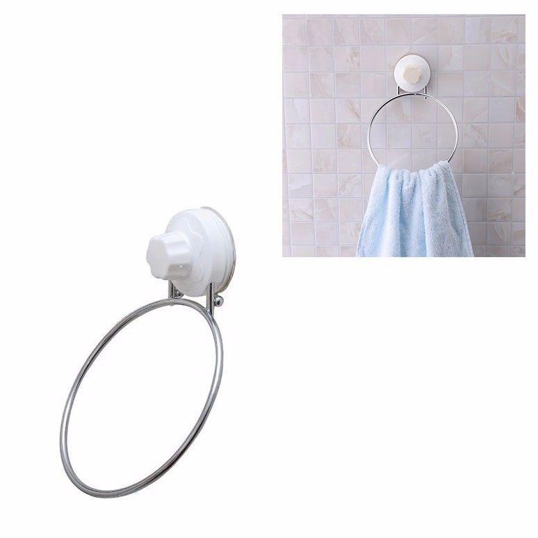 Bathroom Towel Rail With Suction Cap Easy To Assemble 8429 (Parcel Rate)
