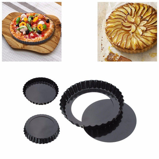 Tart Shape Cake Baking Mold Cake Pan with loose base Quiche, Flan 28cm 4811 (Parcel Rate)