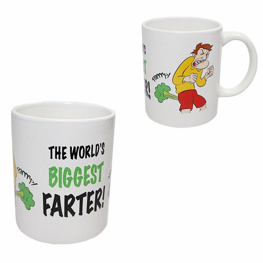 Novelty Ceramic Tea Coffee Mug '' The World's Biggest Farter''   2489 (Parcel Rate)