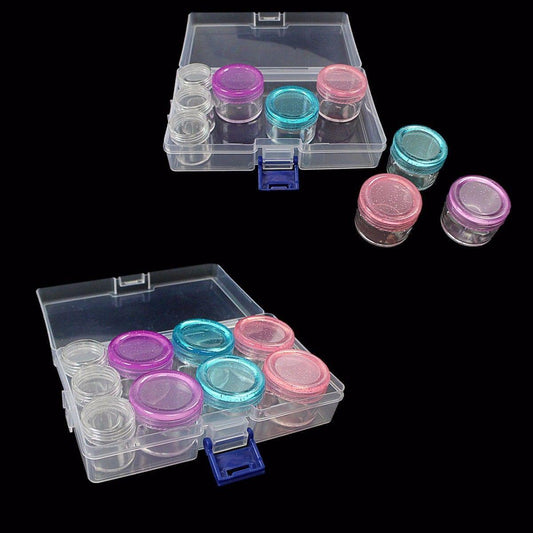 Pack of 9 Pill Container, Tablet Tubs 6 Large and 3 Small   4671 (Parcel Rate)
