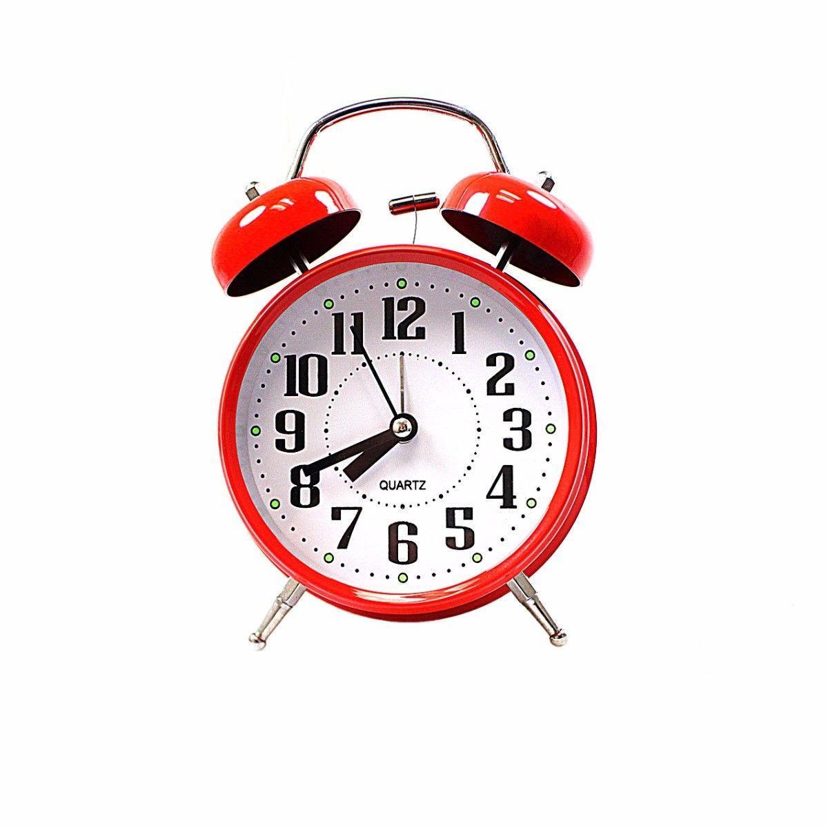 Twin Bell ALARM Clock Available In Assorted Colours Home 4815 (Parcel Rate)