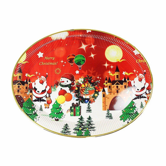 Merry Christmas Novelty Printed Snowman Festive Fun Tray 47cm x 36cm  4785 (Parcel Rate)