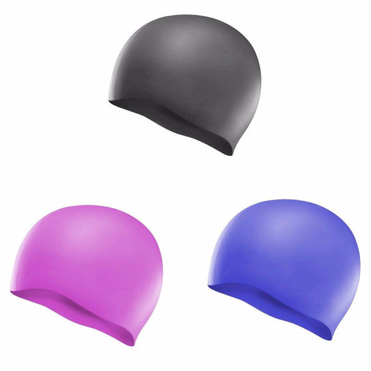 Silicone Long Lasting & Waterproof Swimming Hat / Cap One Size Outdoors 2142 (Large Letter Rate)