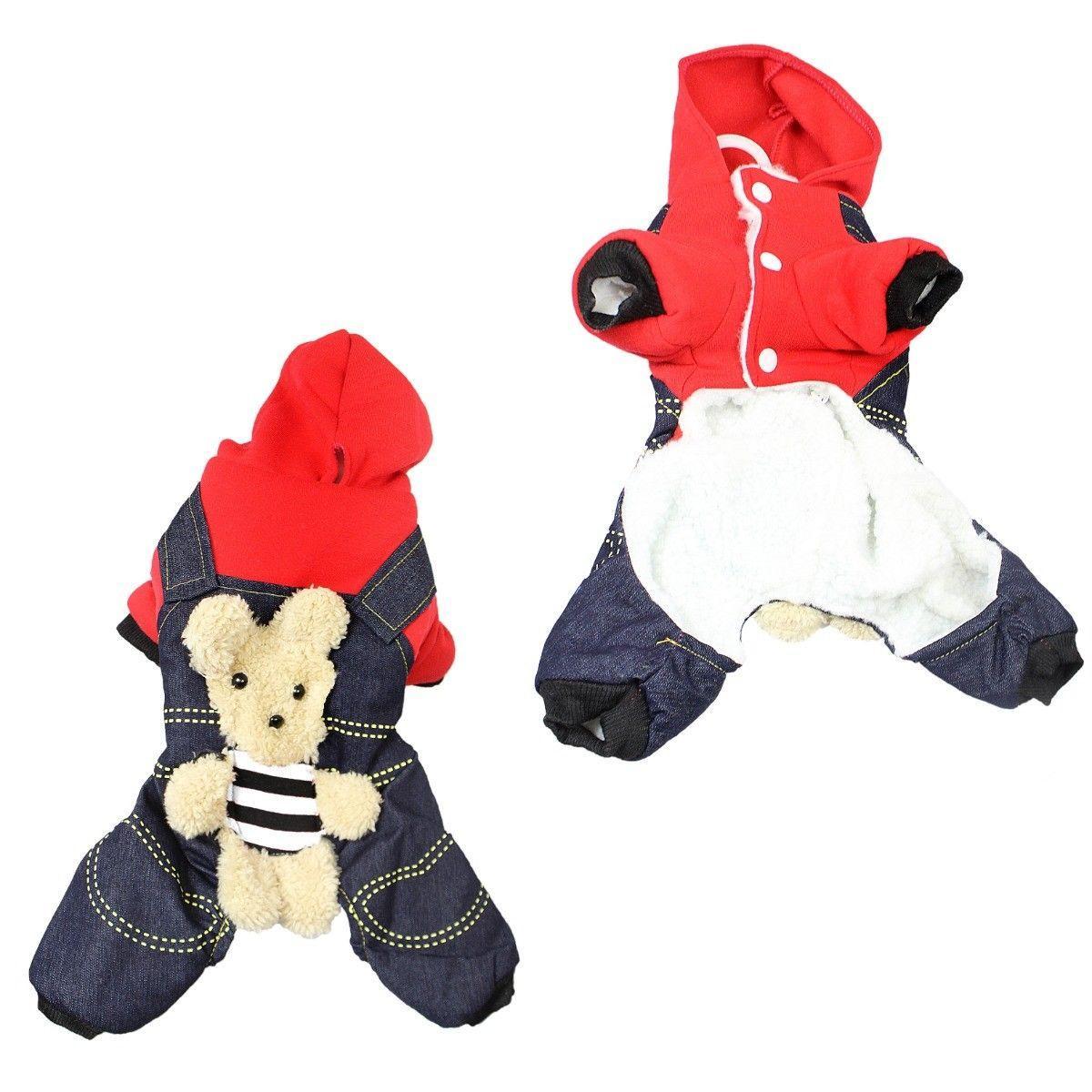 Cute Teddy Style Dog Pet Harness Style Fabric Jacket In 2 Designs Size Small 1812 (Parcel Rate)