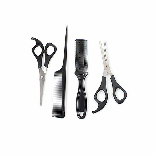 4PC Pro Uni Sex Hair, Comb, Scissors Grooming, Complete Set, Pack of 4  4800 (Parcel Rate)