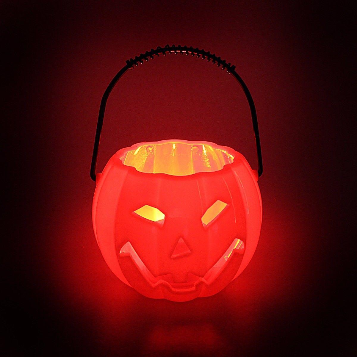 Halloween Special Light Up Pumpkin Basket With Sound And Light 4635 (Parcel Rate)