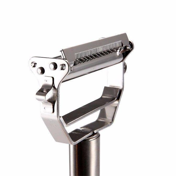 2 In 1 Ultra Sharp Stainless Steel Smart Peeler Courgette Grater & Slicer 4823 (Large Letter Rate)