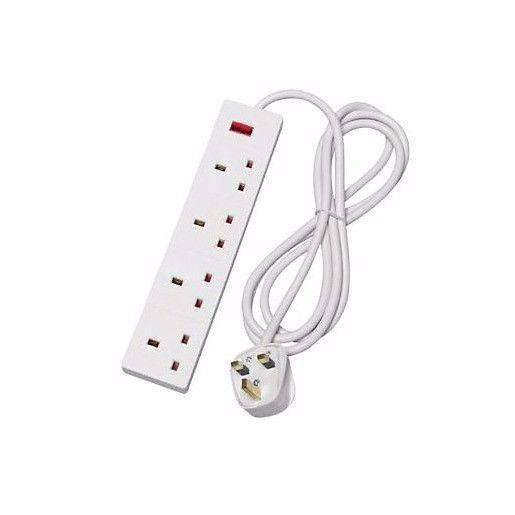 Multi Use 4 Gang 10m Long Extension Lead Ideal For Multi Use PIF2050/EXT1030(Parcel Rate)