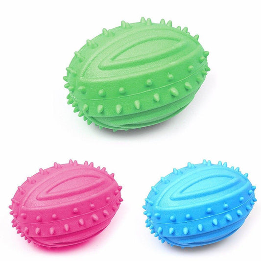 Strong Rubber Pet Dog Ball Chew Toy Ideal For Dogs Approx 13cm Non Toxic 1821 (Parcel Rate)