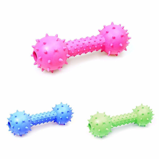 Strong Bone Shaped Rubber Pet, Dog Ball Chew Toy 1822 (Parcel Rate)