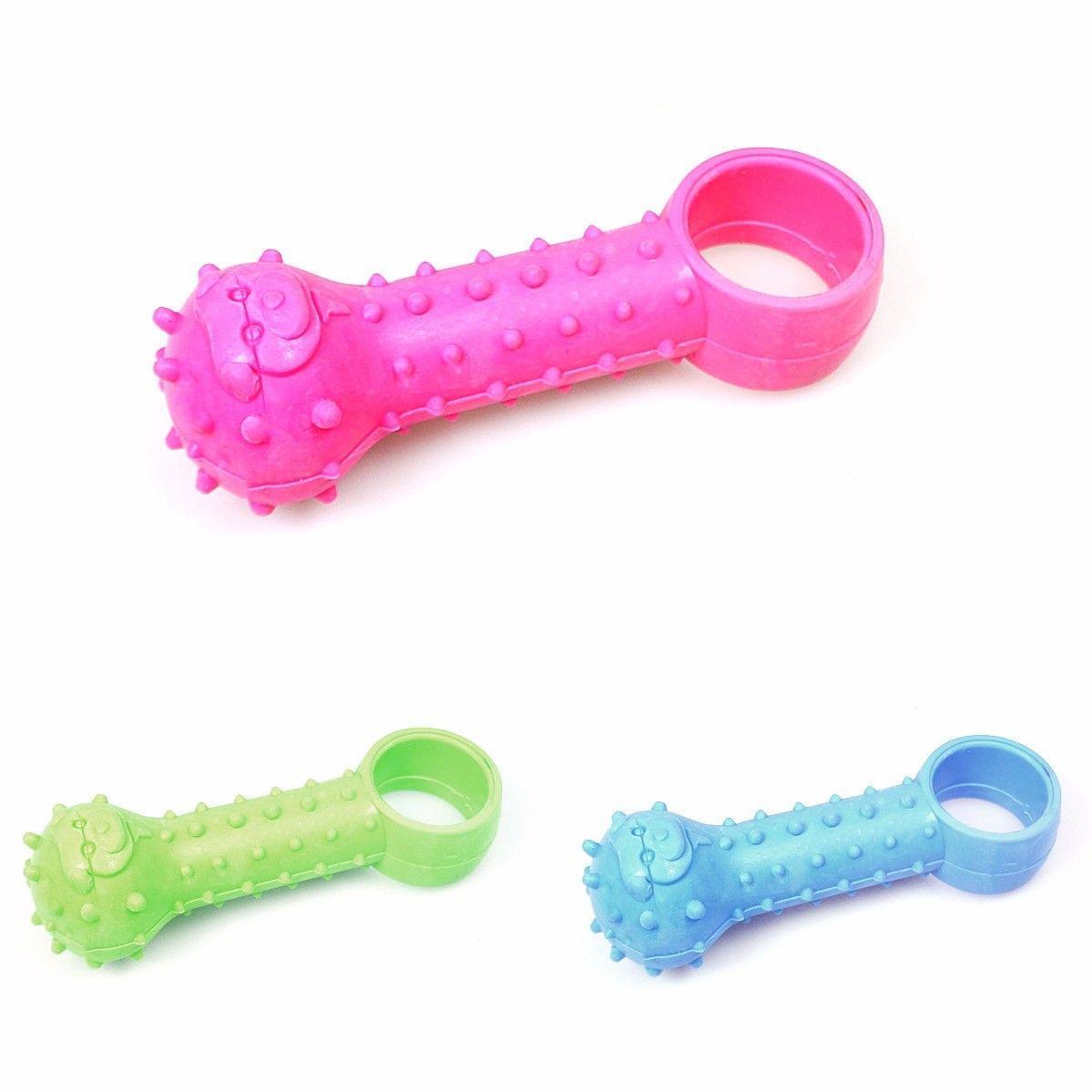 Strong Ball & Ring Shaped Rubber Pet Dog Chew Toy 10cm 1818 (Parcel Rate)