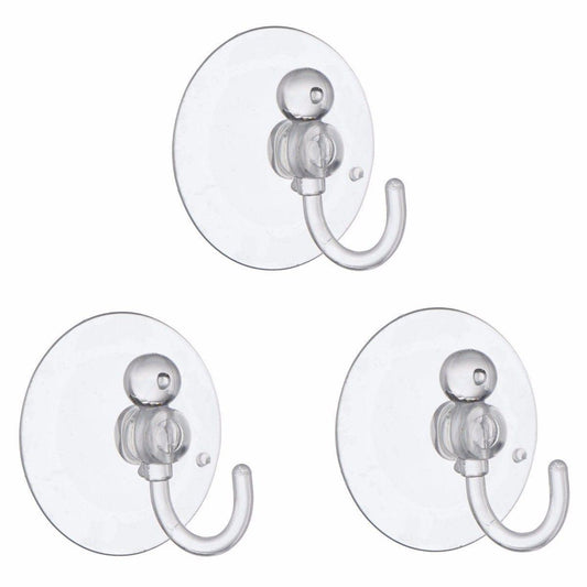 Value Pack Suction Hooks 40mm Pack Of 3 Home Diy  0248 (Large Letter Rate)