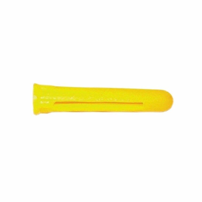 Value Pack Yellow Wall Plugs 2.5cm Pack Of 100 Diy 0129 (Large Letter Rate)