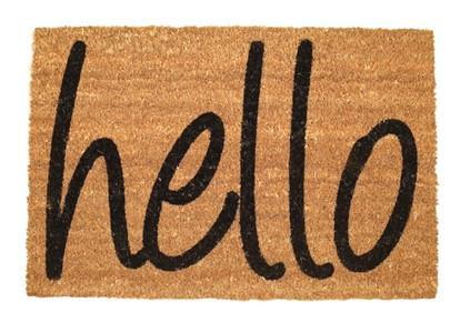 Coir Door Mat Hello Design 4018 (Parcel Rate)