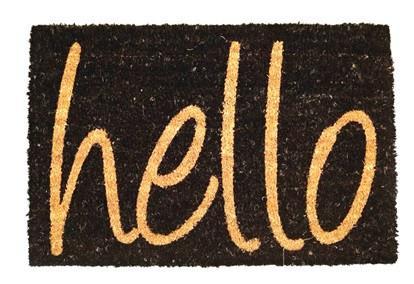 Coir Door Mat Hello Design 4018 (Parcel Rate)