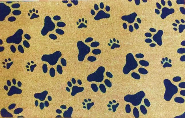 Coir Door Mat Paw Design 4384 (Parcel Rate)