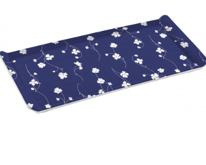 Melamine Tray Rectangle Assorted Designs Random Sent 23 x 14cm ALB1210 (Parcel Rate)