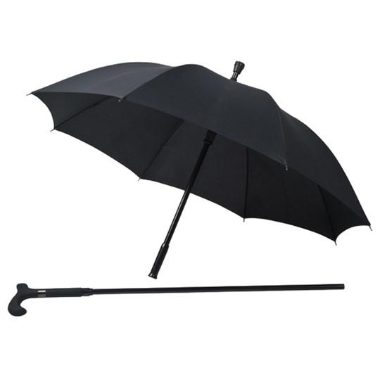 Camping & Outdoors / Walking Stick Umbrella Black /Cane 84-92 CM /Umbrella 104 CM 7925 (Parcel Rate)