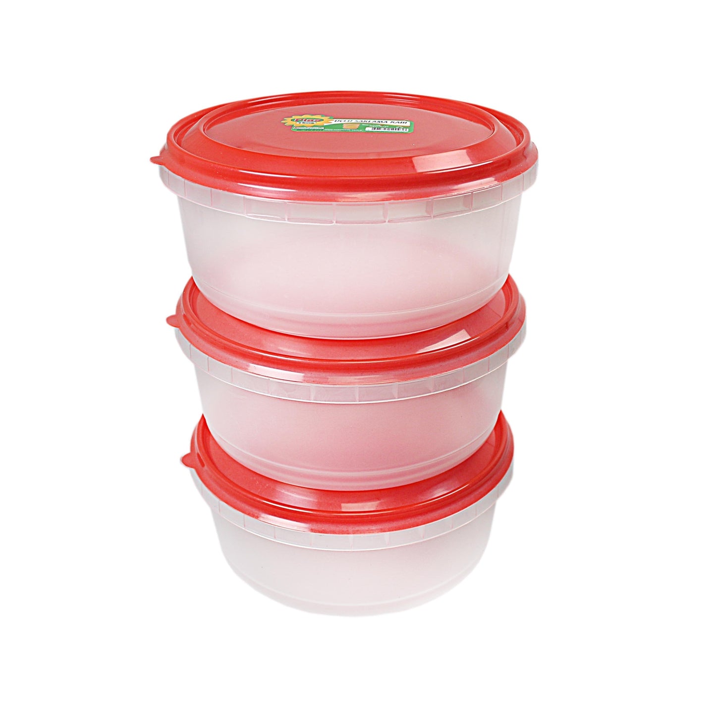 3 Pack Round Plastic Food Container Storage Box 7cm x 15cm  H0936 (Parcel Rate)