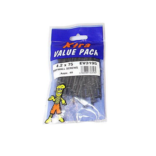 4.2 x 75  Dry Wall Screws Xtra Value 5319 Diy (Large Letter Rate)